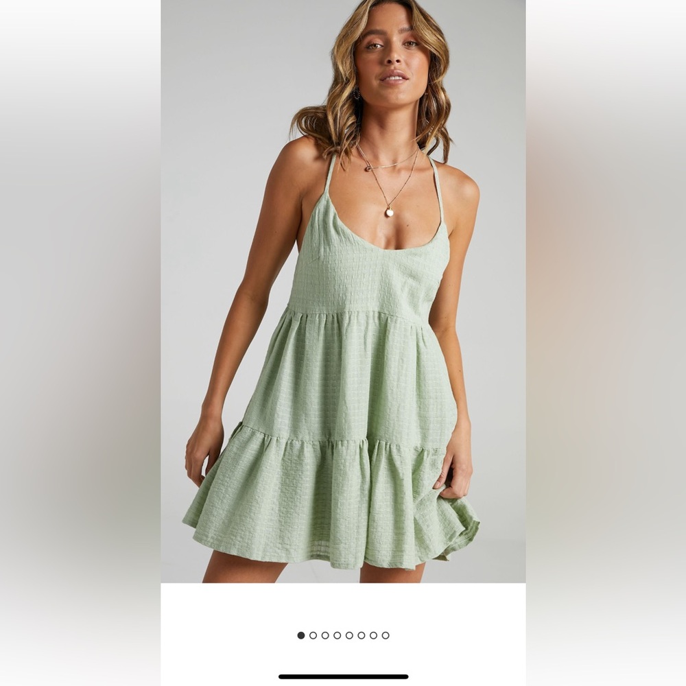 Showpo Salina Dress Sage Size US 4
